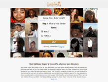 Tablet Screenshot of caribbeandatingagency.com
